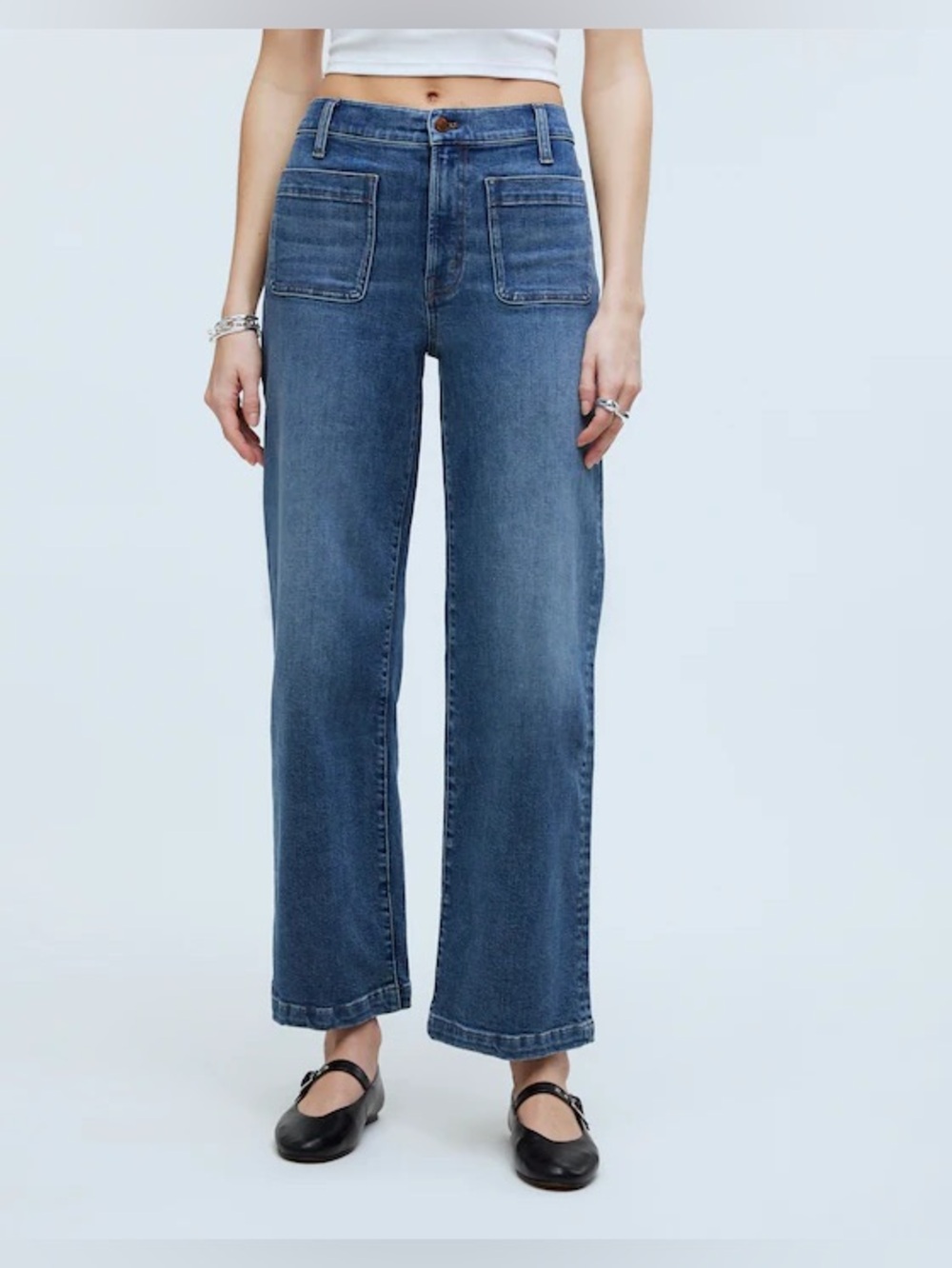 Madewell Perfect Vintage Wide Leg Crop Jeans